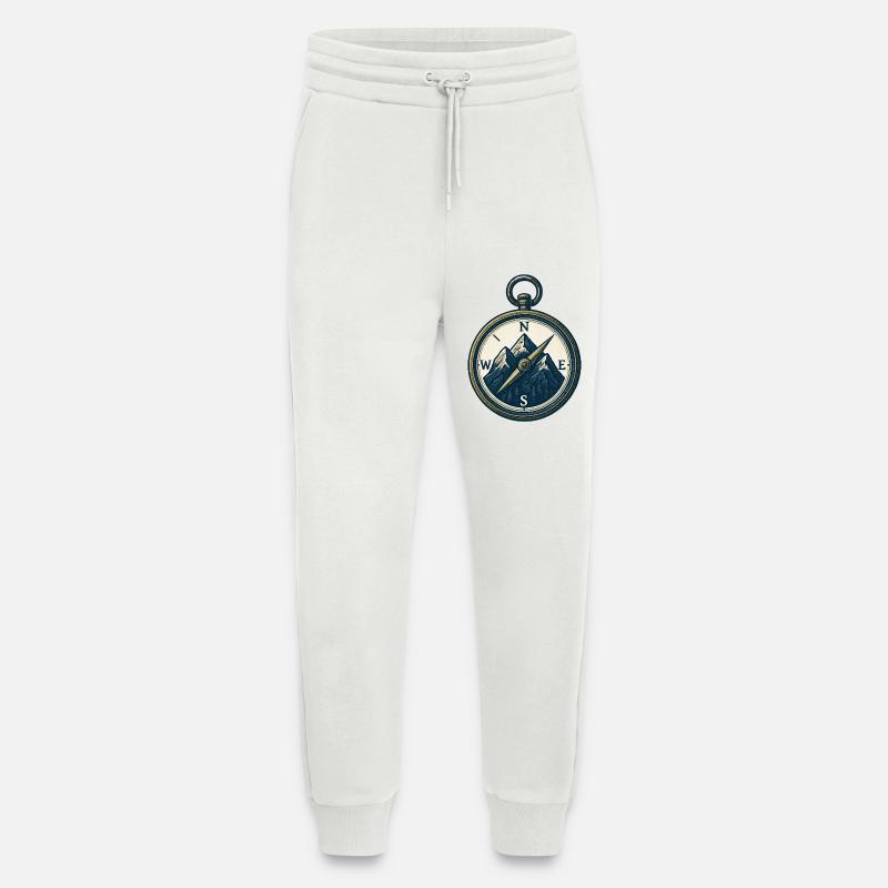 Compass Mountain Trek Azimut Wandergeschenk - Jogginghose - made by SPREAD - OFF WHITE
