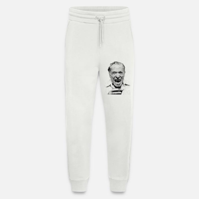 Charles Bukowskis Rasterporträt - Jogginghose - made by SPREAD - OFF WHITE
