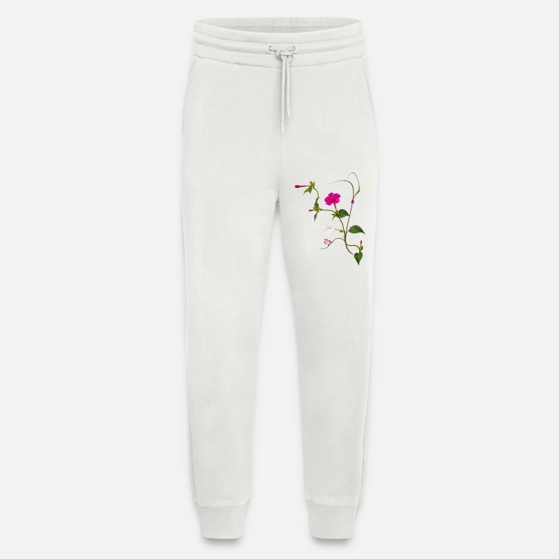 Miracle Flower Zen Blossoms Design - Jogging Pants - made by SPREAD  - OFF WHITE