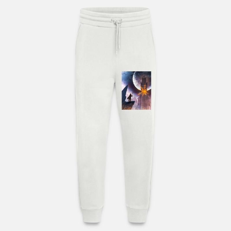 Moon and Fire Castle - Jogging Pants - made by SPREAD - OFF WHITE