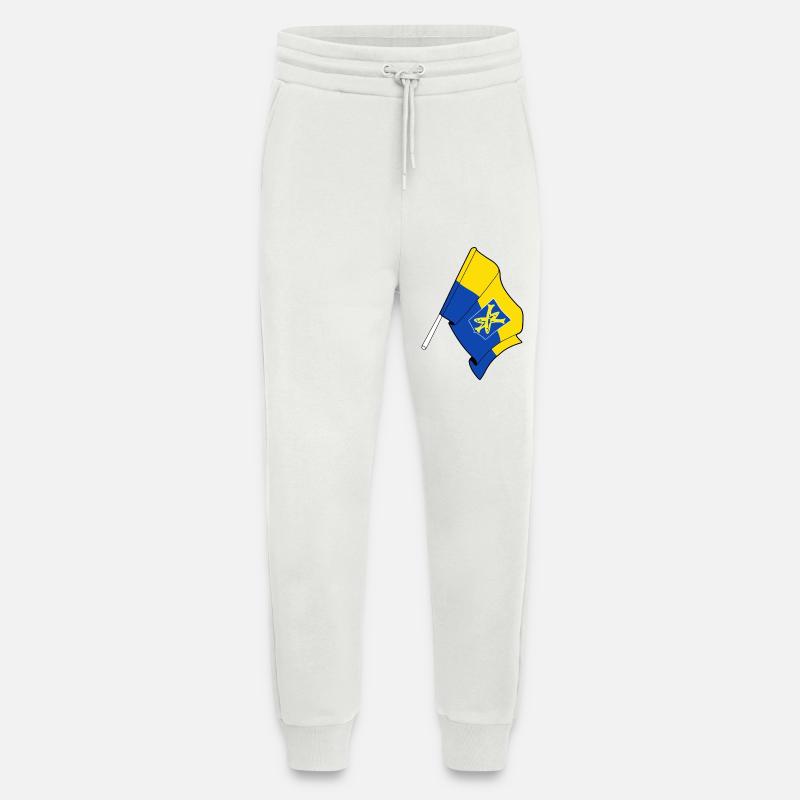 Fier de Zandvoort - Pantalon de jogging bio décontracté fabriqué en UE - OFF WHITE