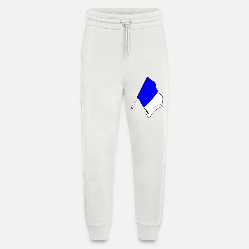 Fiers de Spa - Pantalon de jogging bio décontracté fabriqué en UE - OFF WHITE