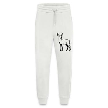 Deer Silhouette Hunter Hunting Club Forester Forest - Jogging Pants - made by SPREAD  - OFF WHITE - Front