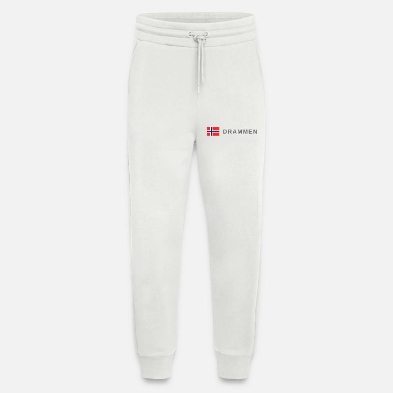 Drammen Norway - Jogging Pants - made by SPREAD  - OFF WHITE