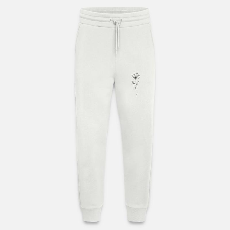 Zeitlose Blume - Jogginghose - made by SPREAD - OFF WHITE