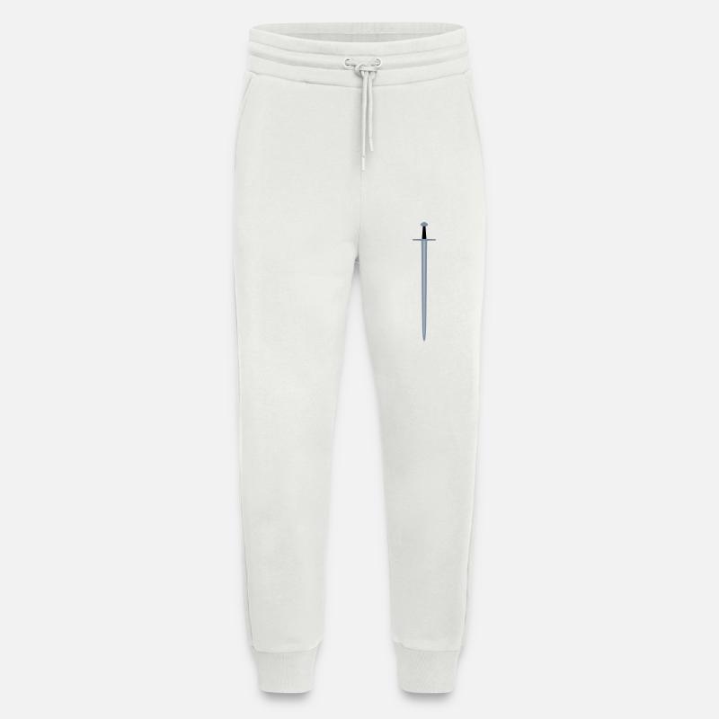 Épée - Pantalon de jogging bio décontracté fabriqué en UE - OFF WHITE