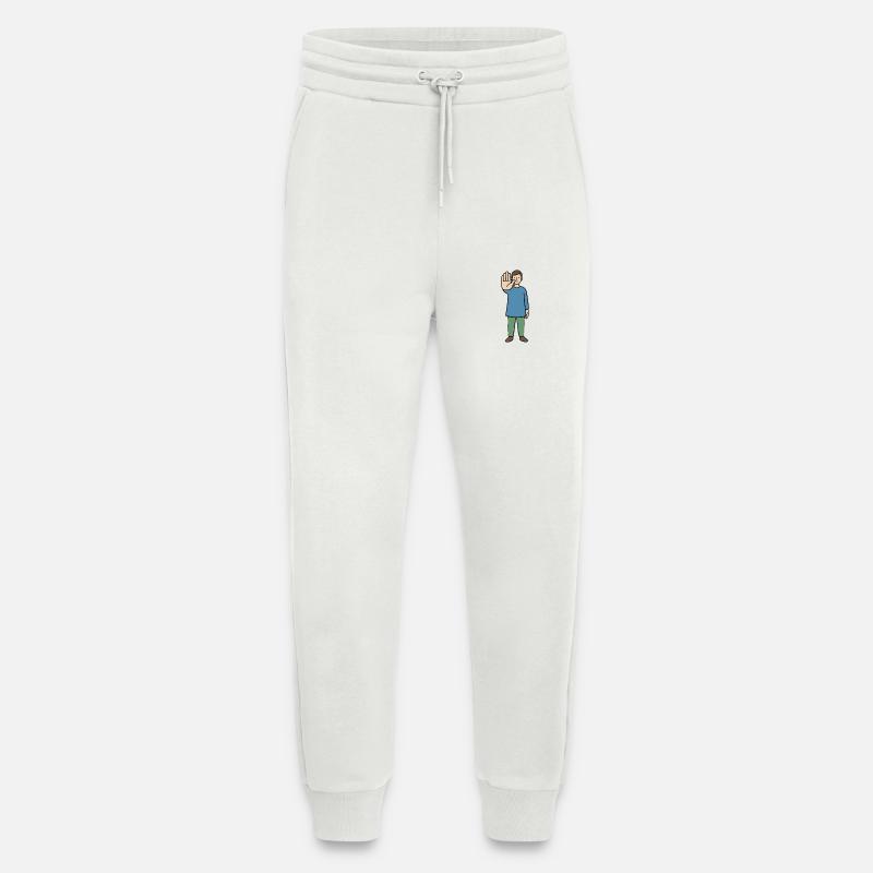 Stop Geste Cartoonfigur - Jogginghose - made by SPREAD - OFF WHITE