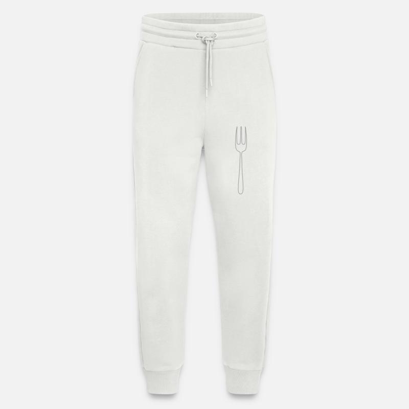 fork - Jogging Pants - made by SPREAD  - OFF WHITE