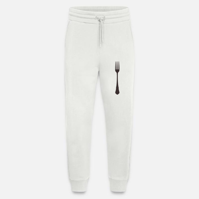 Fork Silhouette - Jogging Pants - made by SPREAD  - OFF WHITE