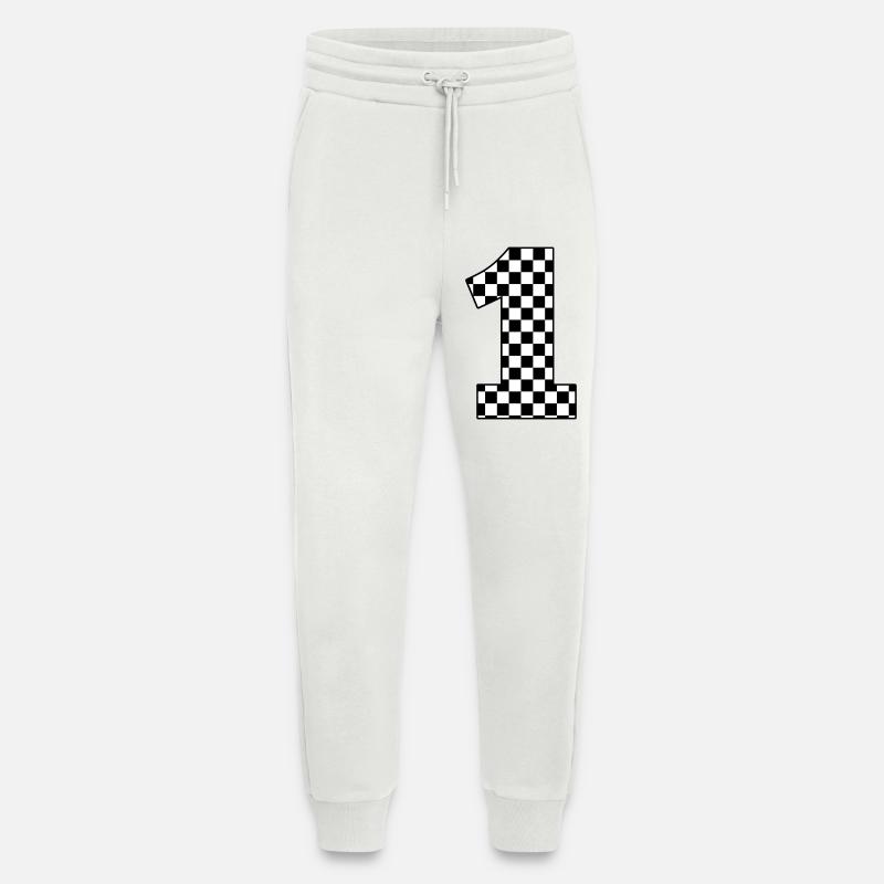 Nummer 1 kariert - Jogginghose - made by SPREAD - OFF WHITE
