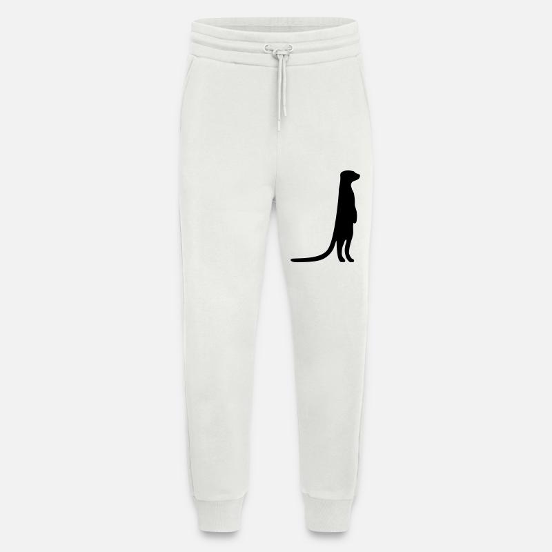 witziges Erdmännchen neugierig tierisch - Jogginghose - made by SPREAD - OFF WHITE
