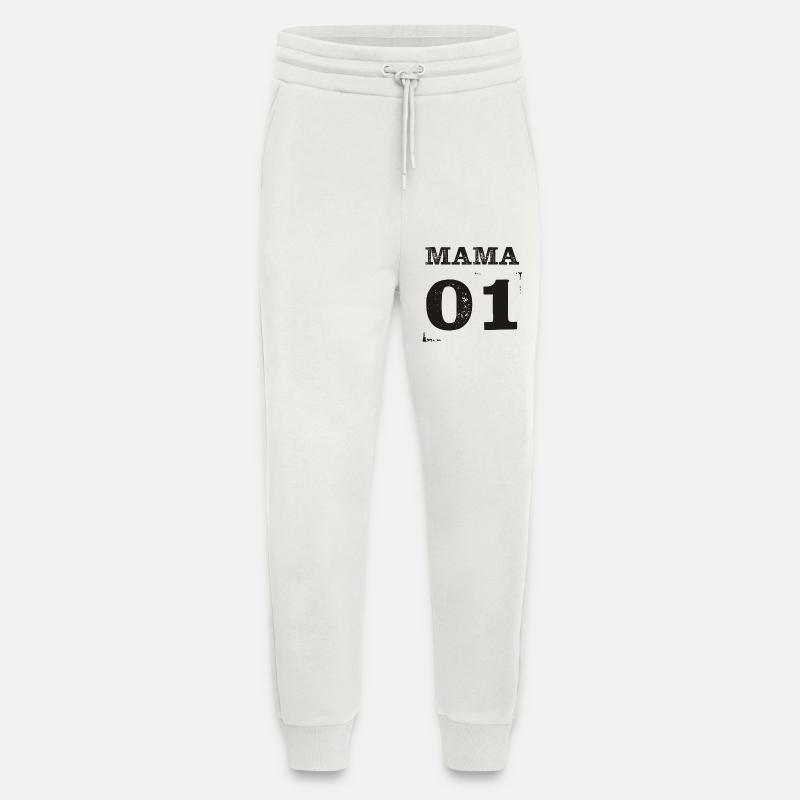 Mama 01 Partnerlook Partnershirt - Jogginghose - made by SPREAD - OFF WHITE