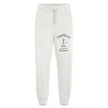 Für eine geniale Freundin Leuchtturm Handzeichnung - Jogginghose - made by SPREAD - OFF WHITE - Vorne