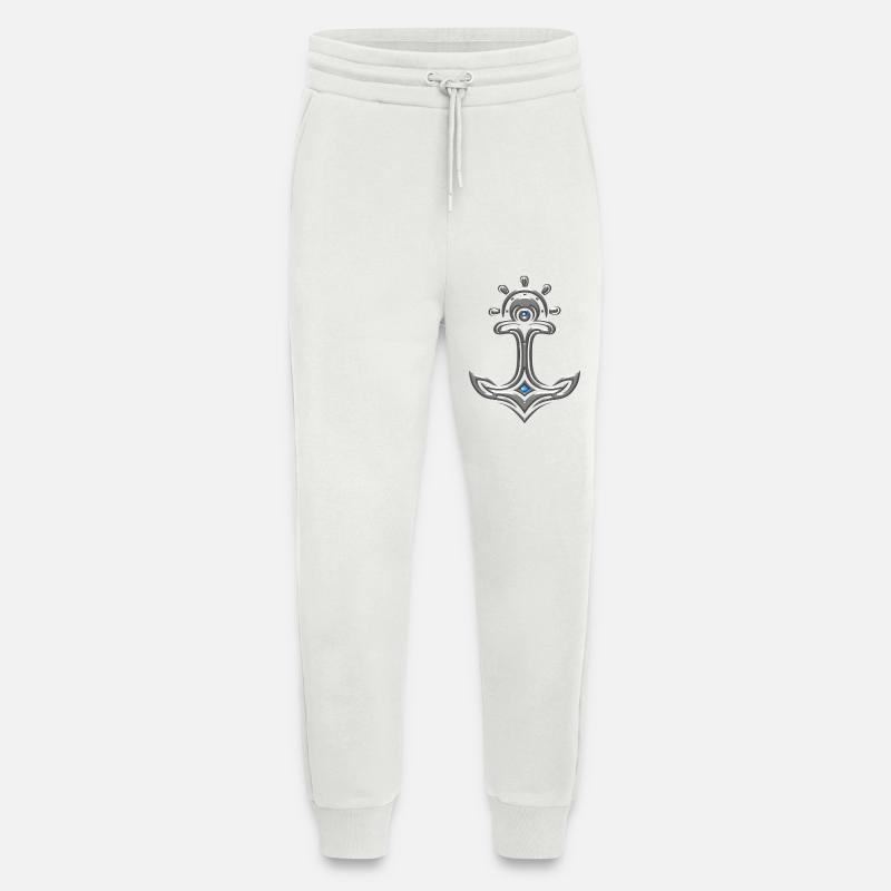 Odin Thor Anchor - Jogging Pants - made by SPREAD  - OFF WHITE