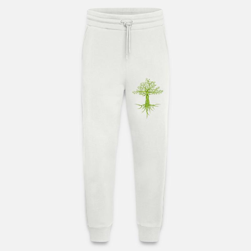 bäume baum natur nature symbol forest Wald Logo - Jogginghose - made by SPREAD - OFF WHITE