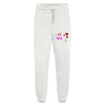 Liebevolles Muttertagsherz Blumendesign - Jogginghose - made by SPREAD - OFF WHITE - Vorne