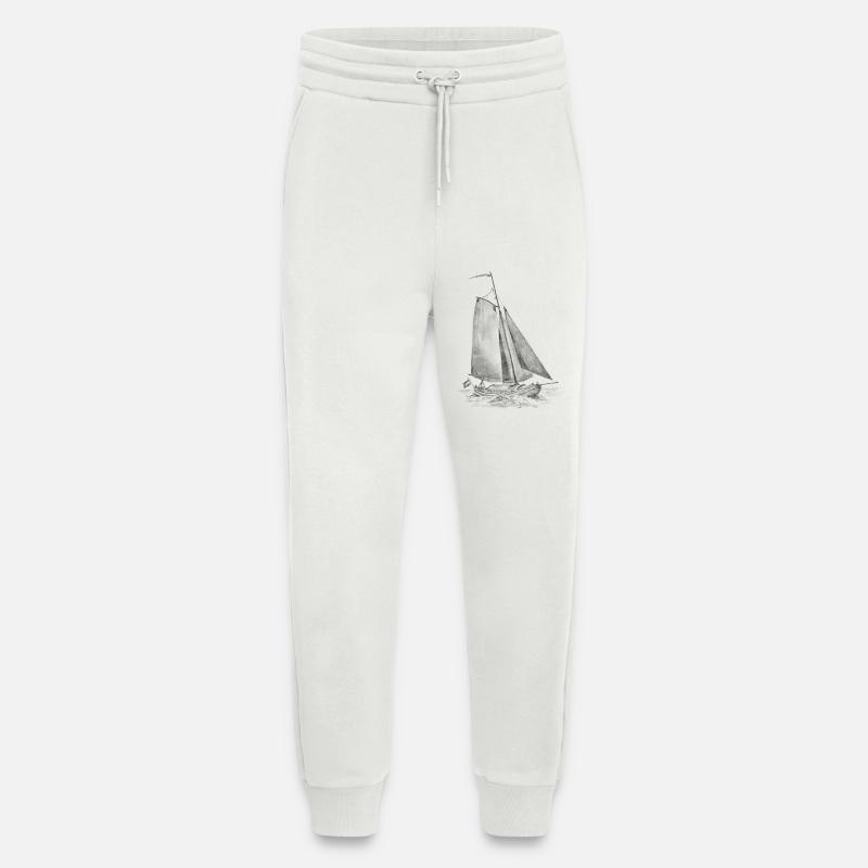 Lemsteraake on course - Jogging Pants - made by SPREAD  - OFF WHITE