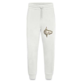 Mola mola poisson-lune pour les pêcheurs, les plongeurs - Pantalon de jogging bio décontracté fabriqué en UE - OFF WHITE - Devant