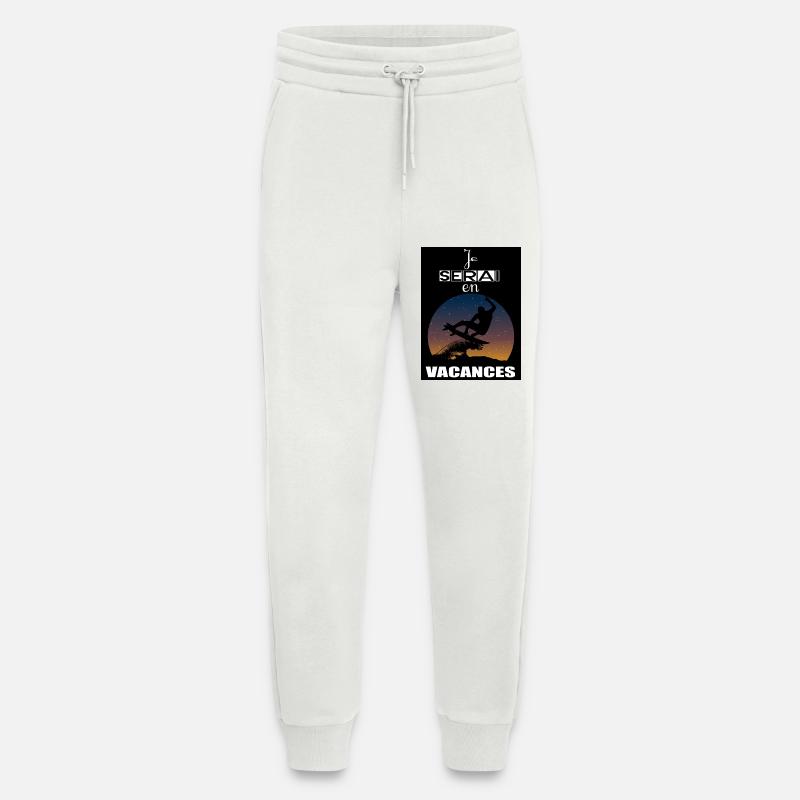 I will be on vacation - Jogging Pants - made by SPREAD  - OFF WHITE