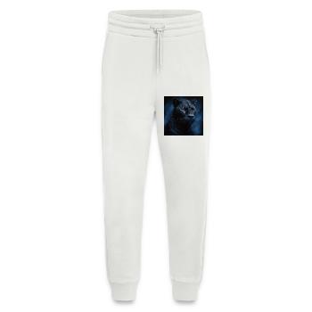 Mitternachtspanther im blauen Nebel - Jogginghose - made by SPREAD - OFF WHITE - Vorne