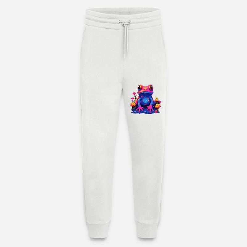 Frosch bunt farbig Tier Ampibie Lurch Teich - Jogginghose - made by SPREAD - OFF WHITE