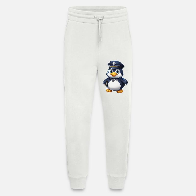 Penguin Policeman - Jogging Pants - made by SPREAD  - OFF WHITE