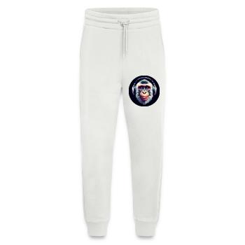 Cool monkey with headphones - Jogging Pants - made by SPREAD  - OFF WHITE - Front