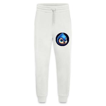 Comic Vogel blau Meise Blaumeise - Jogginghose - made by SPREAD - OFF WHITE - Vorne