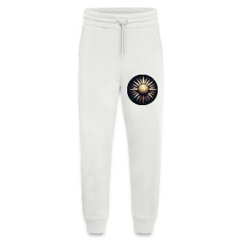 Golden sun with rays galaxy - Jogging Pants - made by SPREAD  - OFF WHITE - Front