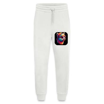 Lama Alpaka Bunt Brille Cap - Jogginghose - made by SPREAD - OFF WHITE - Vorne