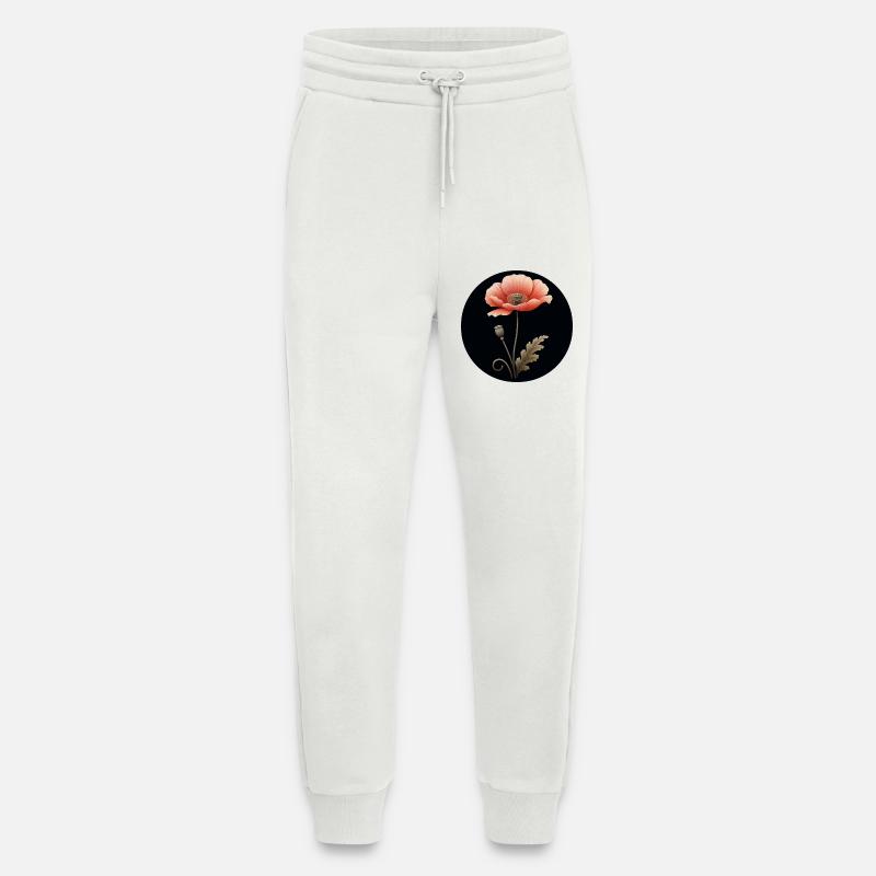 Mohnblume Mohn Blume rot orange - Jogginghose - made by SPREAD - OFF WHITE