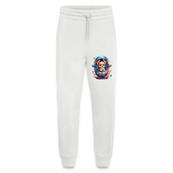 Space puppy in spacesuit - Jogging Pants - made by SPREAD  - OFF WHITE - Front