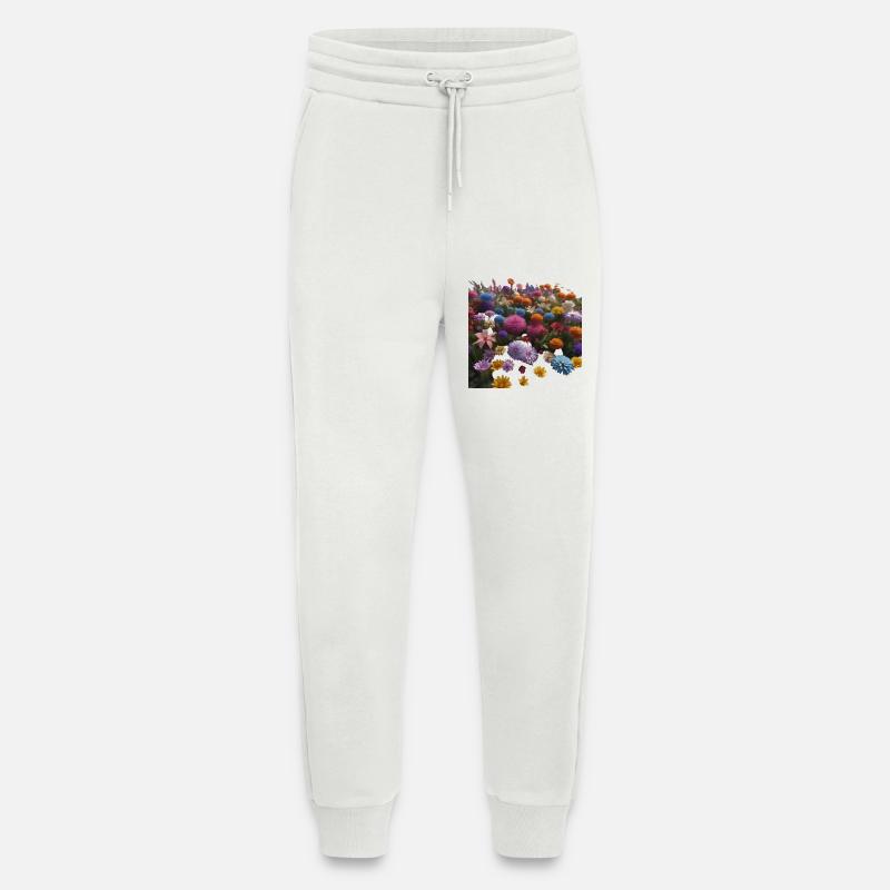 Bunte Blumen - Jogginghose - made by SPREAD - OFF WHITE
