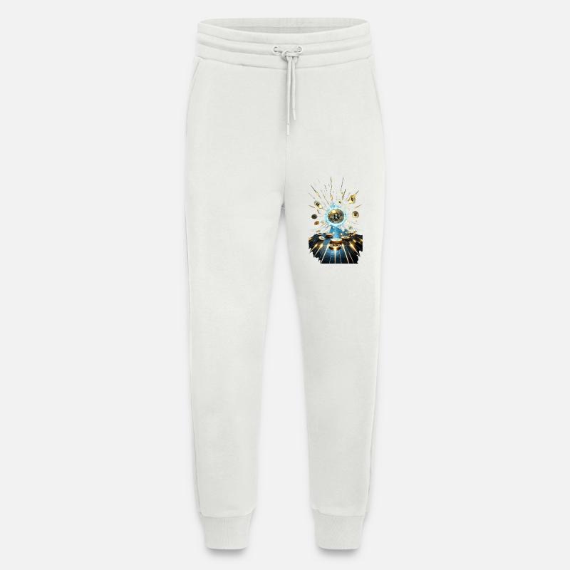 Bitcoin Explosion Digital Art Design - Jogging Pants - made by SPREAD  - OFF WHITE