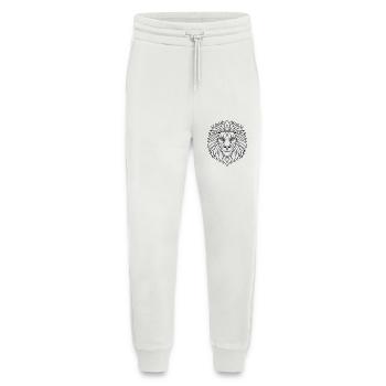 Tête de Lion - Pantalon de jogging bio décontracté fabriqué en UE - OFF WHITE - Devant