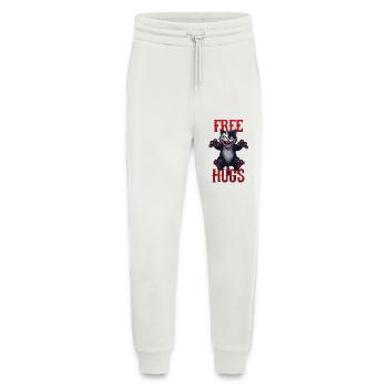 Funny Hugs For Free Horror Dark Cat Humor - Jogging Pants - made by SPREAD  - OFF WHITE - Front