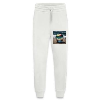 pomme - Pantalon de jogging bio décontracté fabriqué en UE - OFF WHITE - Devant