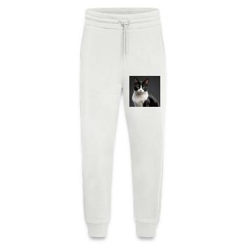 chat - Pantalon de jogging bio décontracté fabriqué en UE - OFF WHITE - Devant