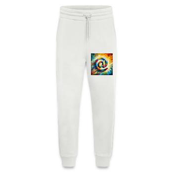 Symbole 7 - Pantalon de jogging bio décontracté fabriqué en UE - OFF WHITE - Devant