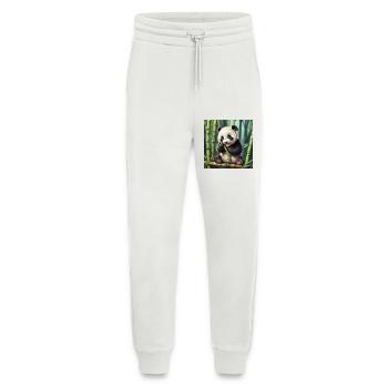 Panda - Pantalon de jogging bio décontracté fabriqué en UE - OFF WHITE - Devant