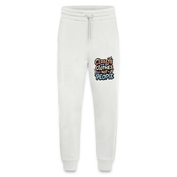 SCHRÄNKE SIND FÜR KLEIDUNG, NICHT FÜR MENSCHEN - Jogginghose - made by SPREAD - OFF WHITE - Vorne