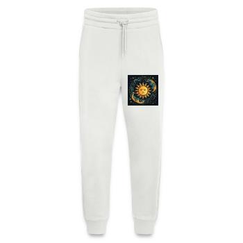 Sonnenmondzyklus kosmische Kunst - Jogginghose - made by SPREAD - OFF WHITE - Vorne