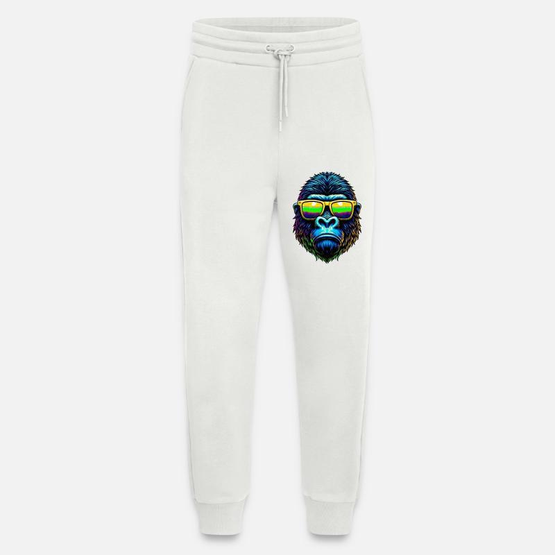 Gorilla - Jogging Pants - made by SPREAD  - OFF WHITE