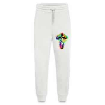 Jesus Christ Cross - Jogging Pants - made by SPREAD  - OFF WHITE - Front
