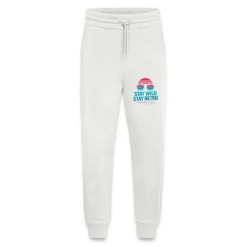 Stay Wild Stay Retro Neon - Jogging Pants - made by SPREAD  - OFF WHITE - Front