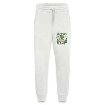 Support Your Local Planet – Environmental Design - Jogging Pants - made by SPREAD  - OFF WHITE - Front
