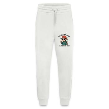 Einschulung 2025 - Cool genug fuer die Schule - Jogginghose - made by SPREAD - OFF WHITE - Vorne