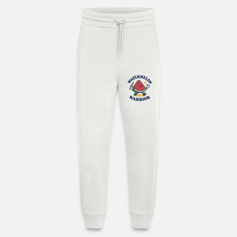 Wassermelonen-Krieger – Mutiges Schnittdesign - Jogginghose - made by SPREAD - OFF WHITE