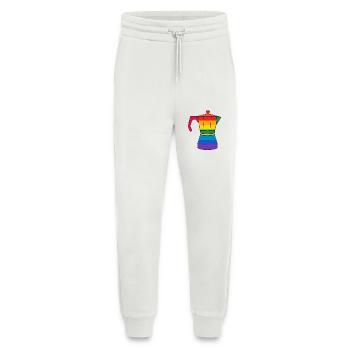 Lebendige Regenbogen-Kaffeemaschine - Jogginghose - made by SPREAD - OFF WHITE - Vorne