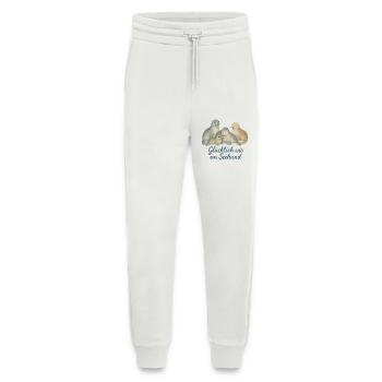 Glückliche Siegel im Aquarell - Jogginghose - made by SPREAD - OFF WHITE - Vorne